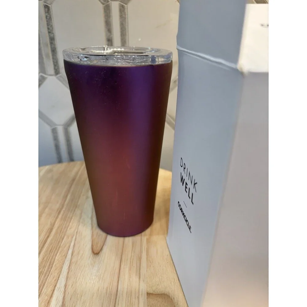 Corkcicle. 16 OZ Insulated Tumbler Stainless Steel - Nebula, Purple - New